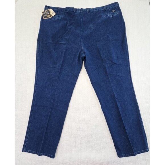 Vintage Dockers Jeans Men's 54x32 Pleated Denim High Rise 80s USA Made NWT NEW - Picture 2 of 16